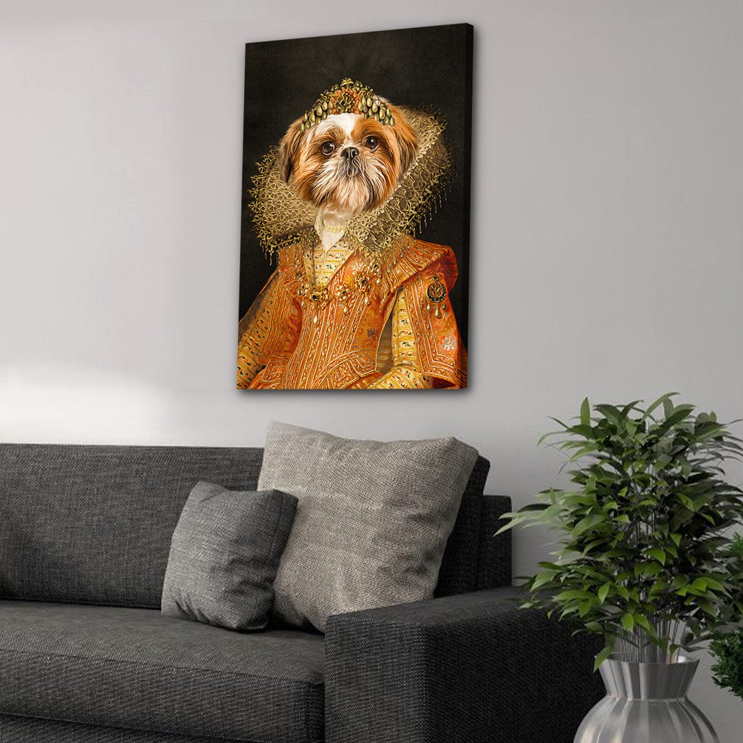 &#39;The Victorian Princess&#39; Personalized Pet Canvas