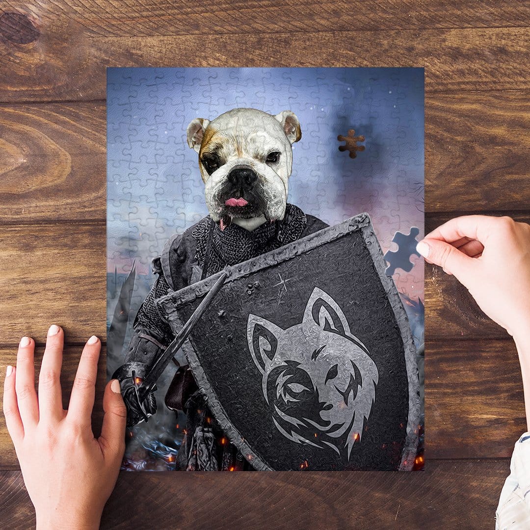 &#39;The Warrior&#39; Personalized Pet Puzzle