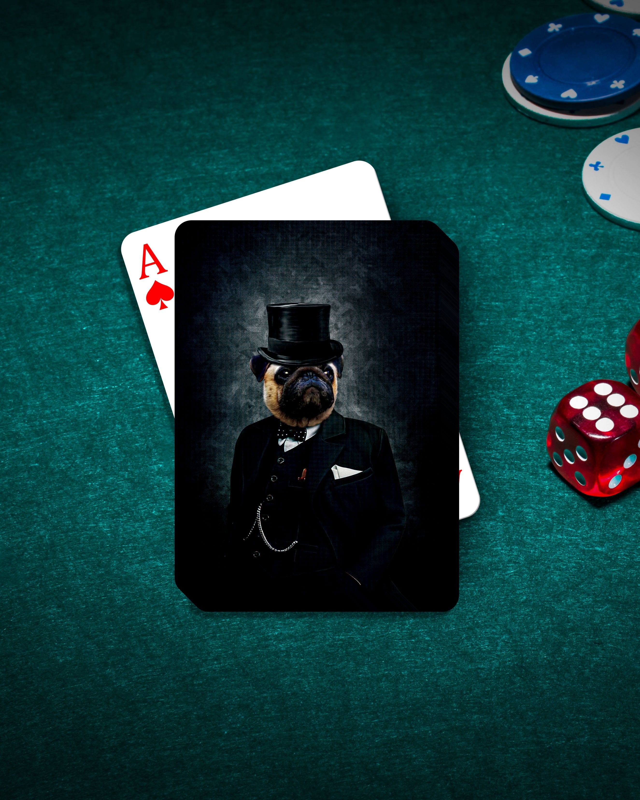 &#39;The Winston&#39; Personalized Pet Playing Cards