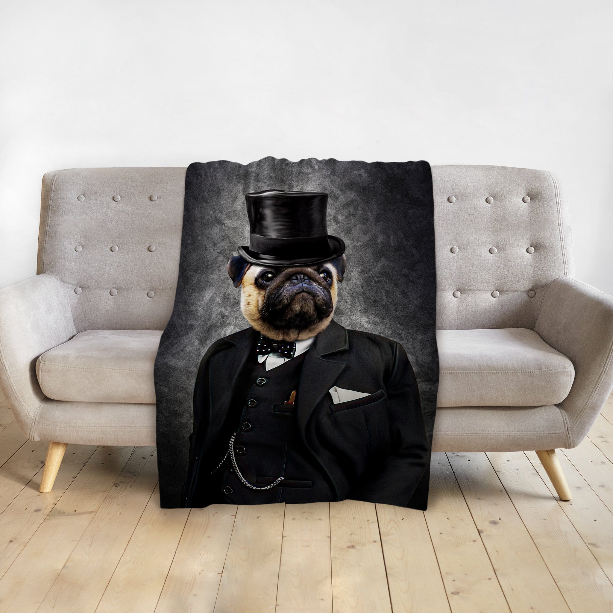 &#39;The Winston&#39; Personalized Pet Blanket