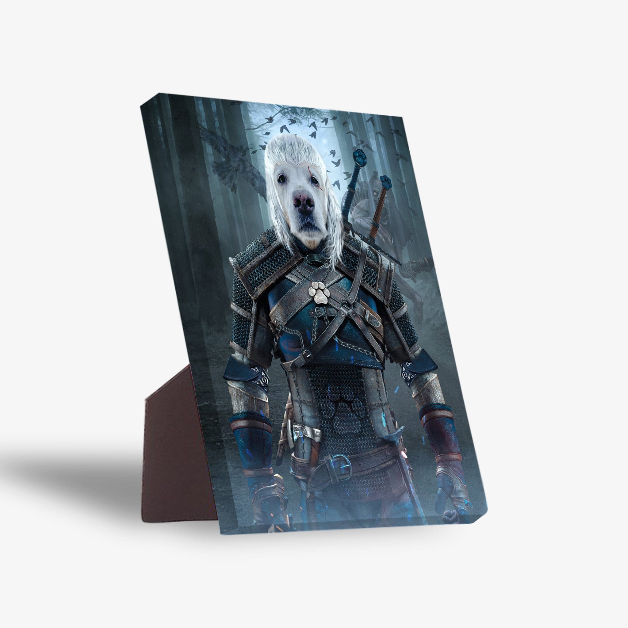 &#39;The Witcher Doggo&#39; Personalized Pet Standing Canvas