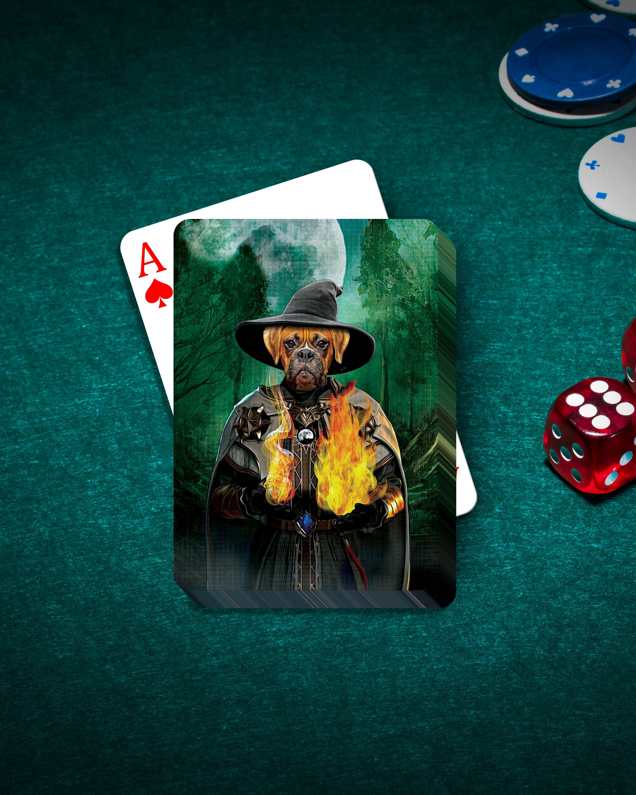 &#39;The Witcher Doggo&#39; Personalized Pet Playing Cards