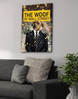 'The Woof of Wall Street' Personalized Pet Canvas