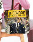 'The Woof of Wall Street' Personalized Tote Bag