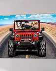 'The Yeep Cruisers' Personalized 3 Pet Canvas