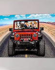 'The Yeep Cruisers' Personalized 4 Pet Canvas