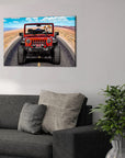 'The Yeep Cruiser' Personalized Pet Canvas