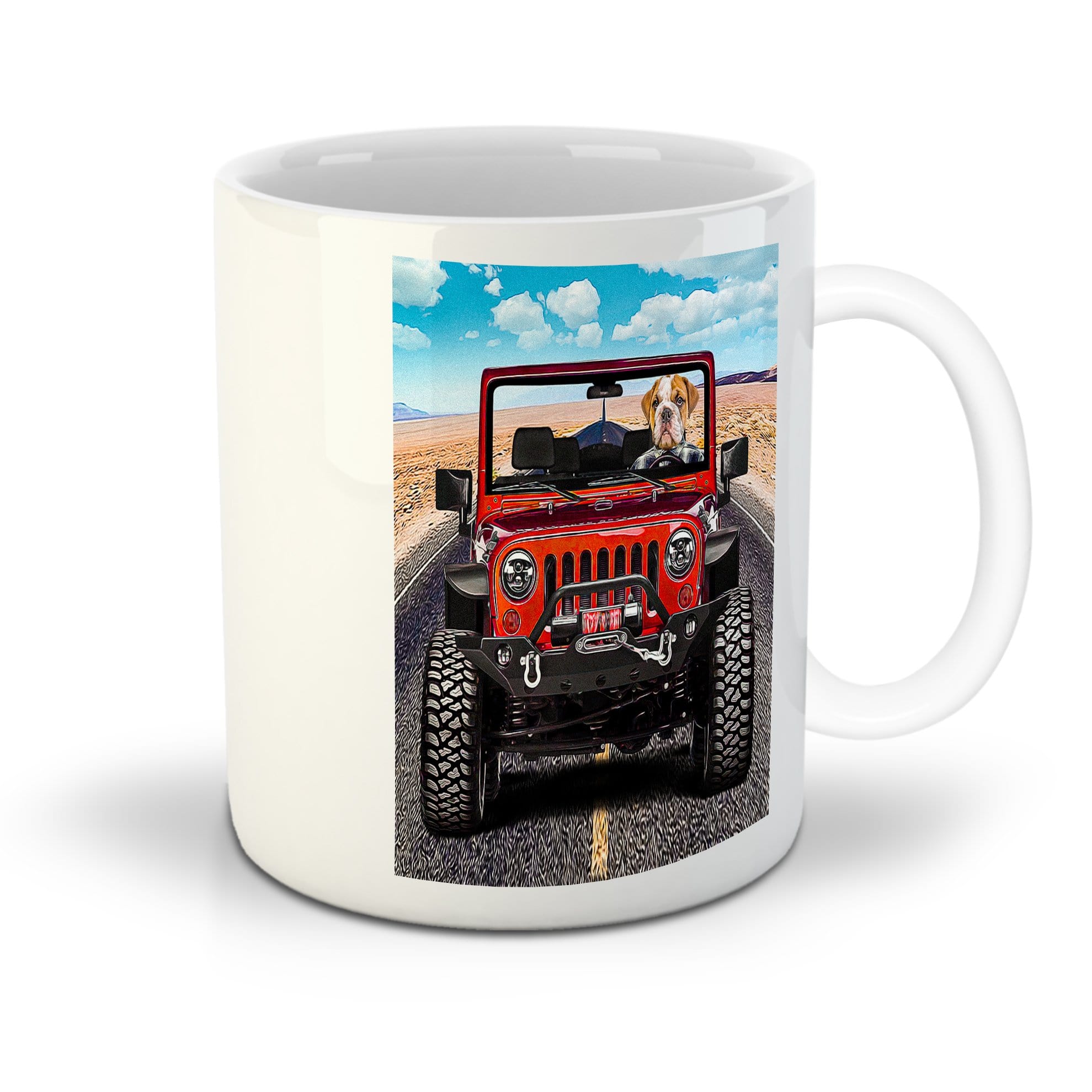&#39;The Yeep Cruiser&#39; Personalized Pet Mug