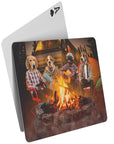 'The Campers' Personalized 4 Pet Playing Cards
