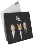 'The Catfathers & Catmother' Personalized 3 Pet Playing Cards