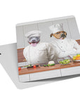 'The Chefs' Personalized 2 Pet Playing Cards