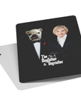 'The Dogfather & Dogmother' Personalized 2 Pet Playing Cards