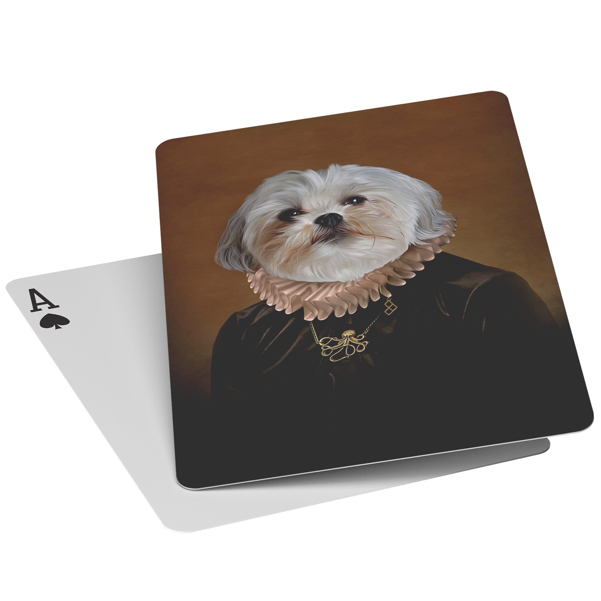 &#39;The Duchess&#39; Personalized Pet Playing Cards