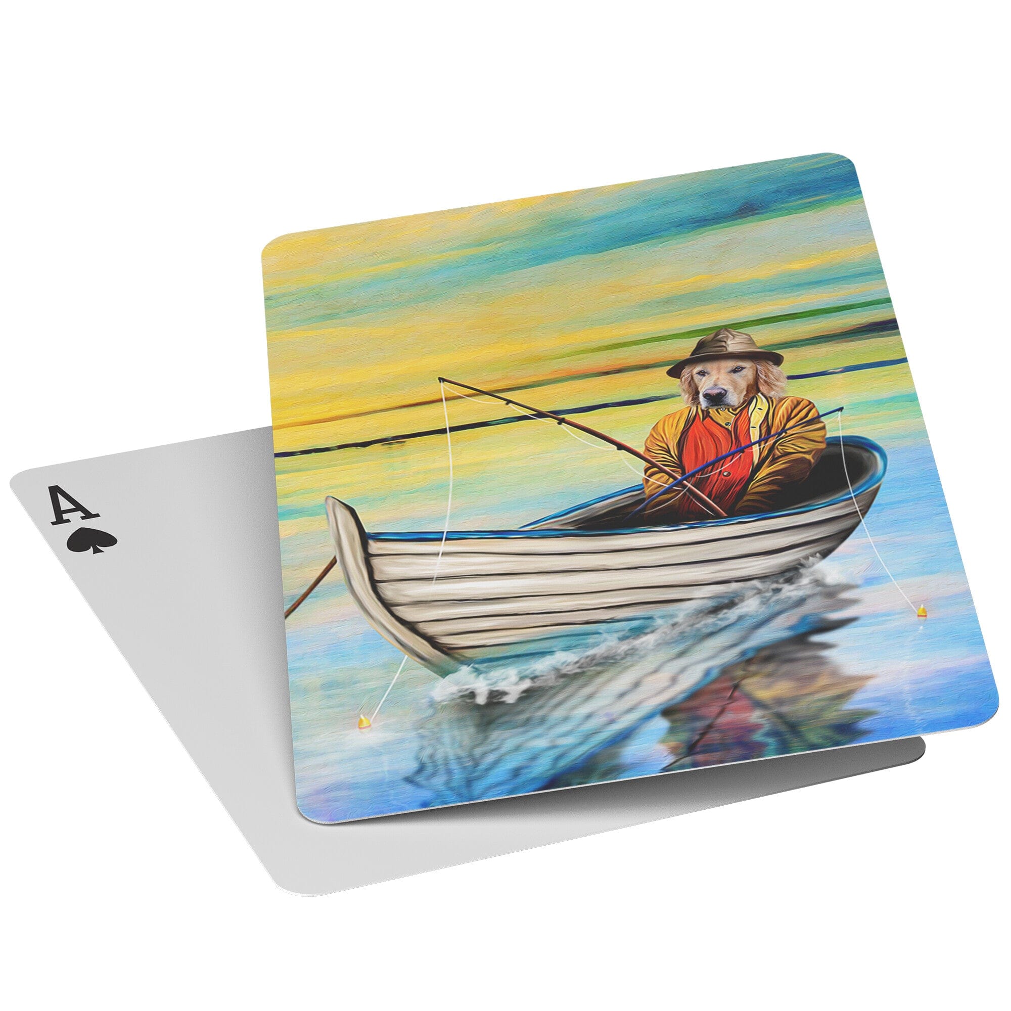 &#39;The Fisherman&#39; Personalized Pet Playing Cards