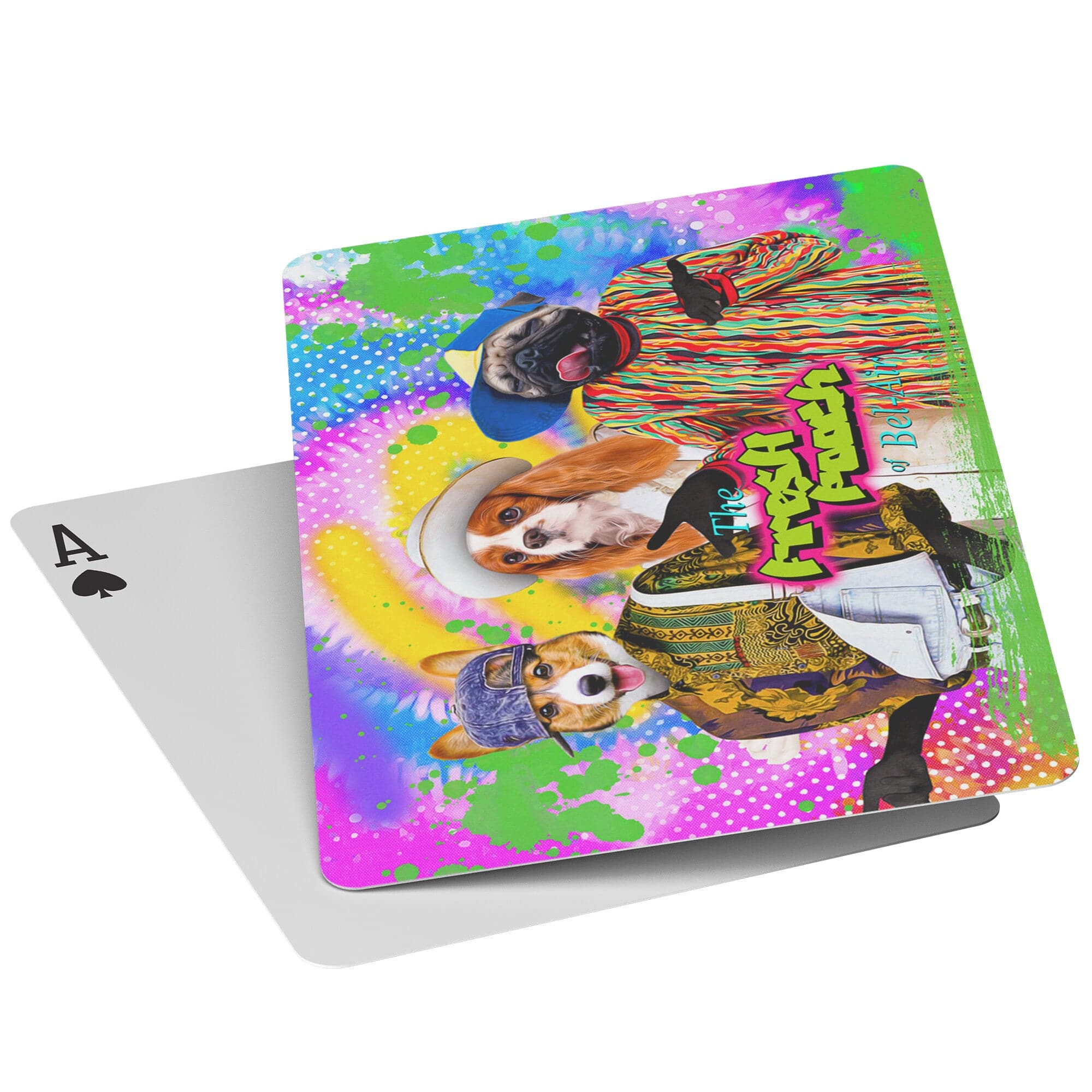 &#39;The Fresh Pooch&#39; Personalized 3 Pet Playing Cards