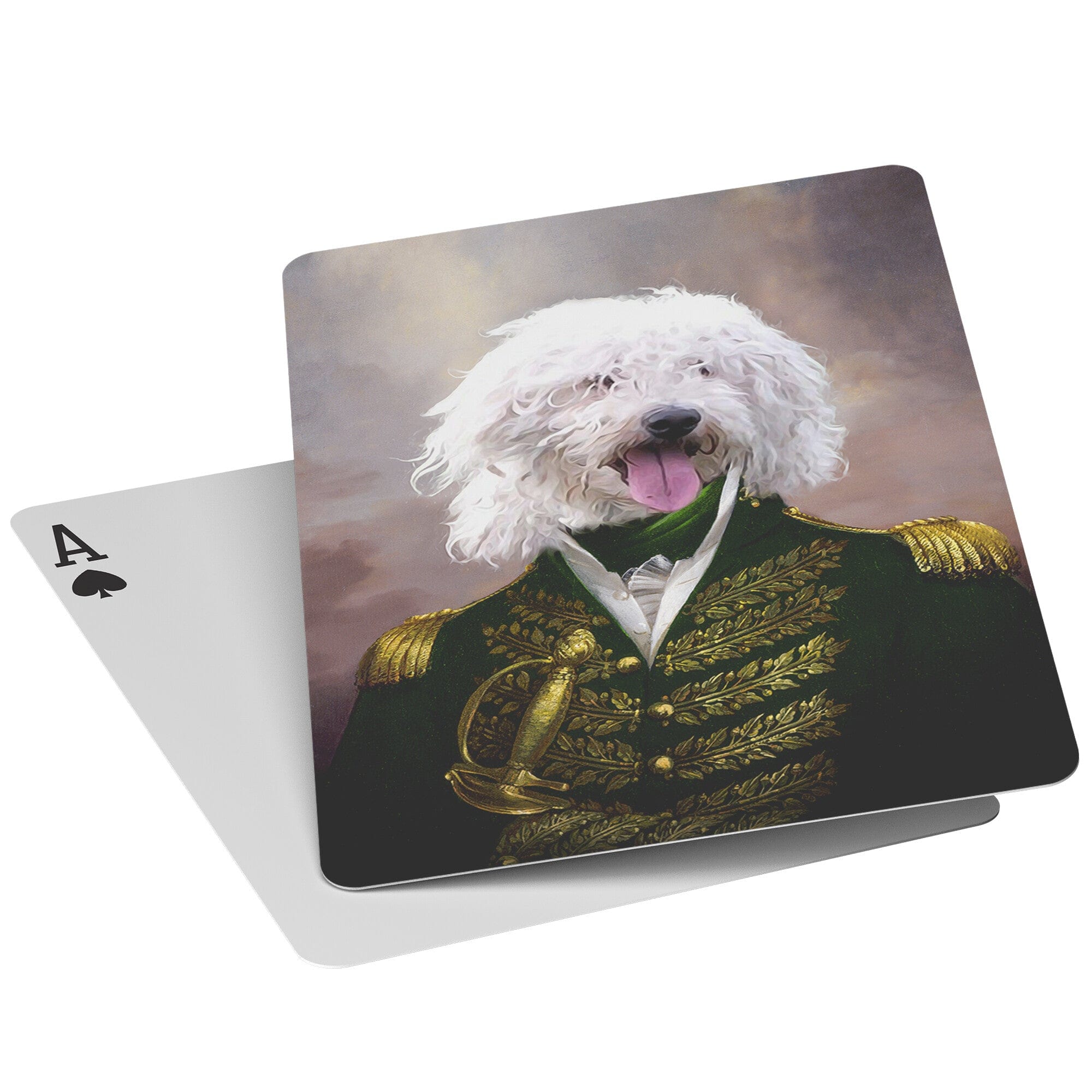 &#39;The Green Admiral&#39; Personalized Pet Playing Cards