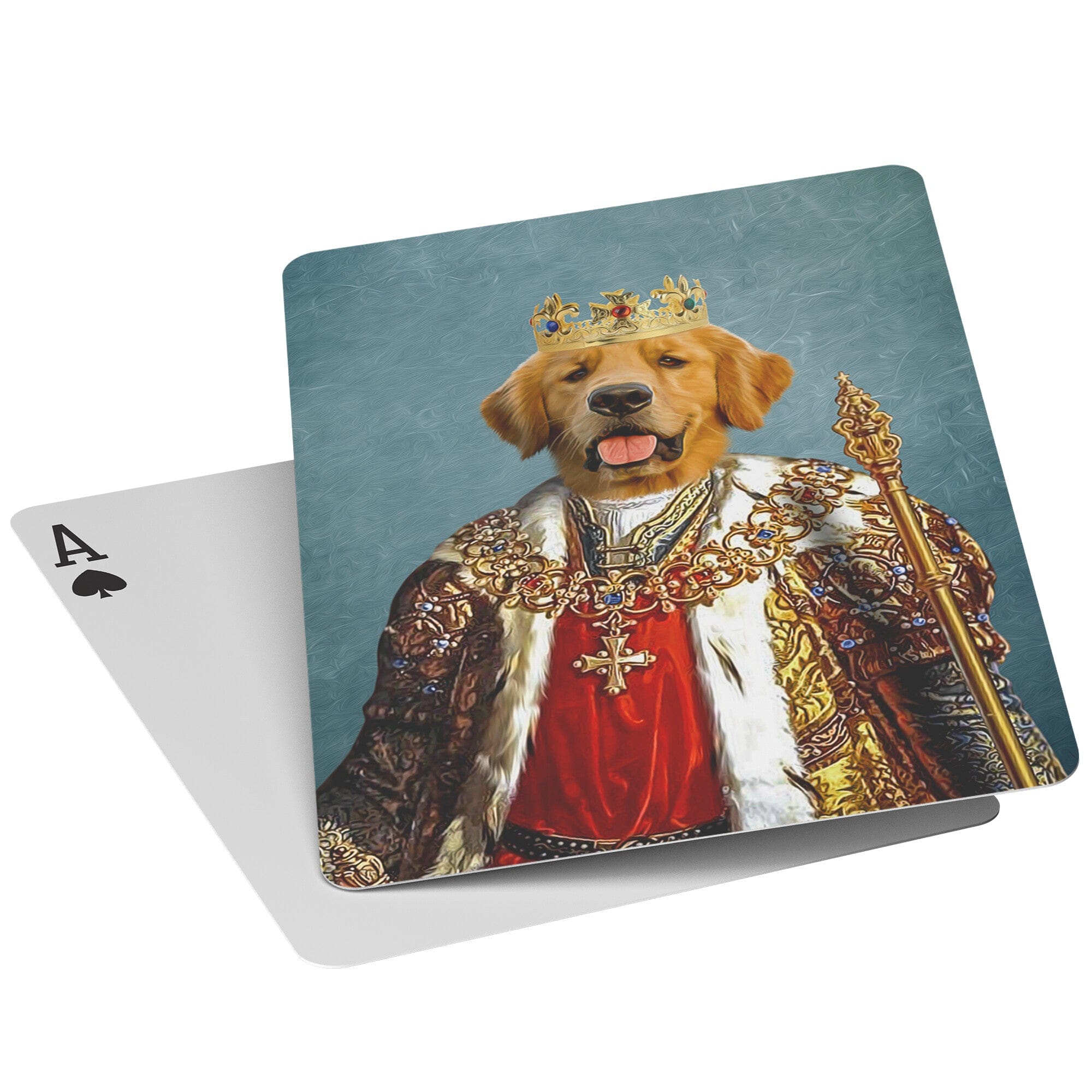 &#39;The King&#39; Personalized Pet Playing Cards