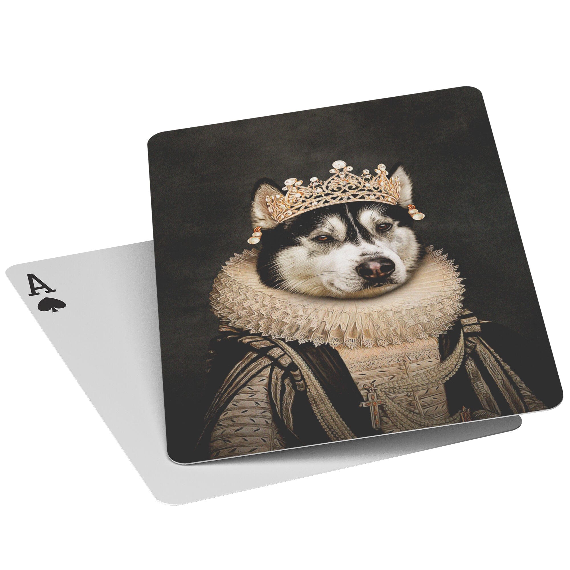 &#39;The Lady of Pearls&#39; Personalized Pet Playing Cards