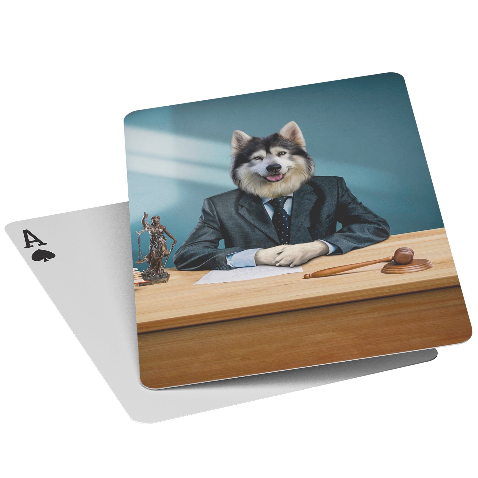 'The Lawyer' Personalized Pet Playing Cards – doggovinci