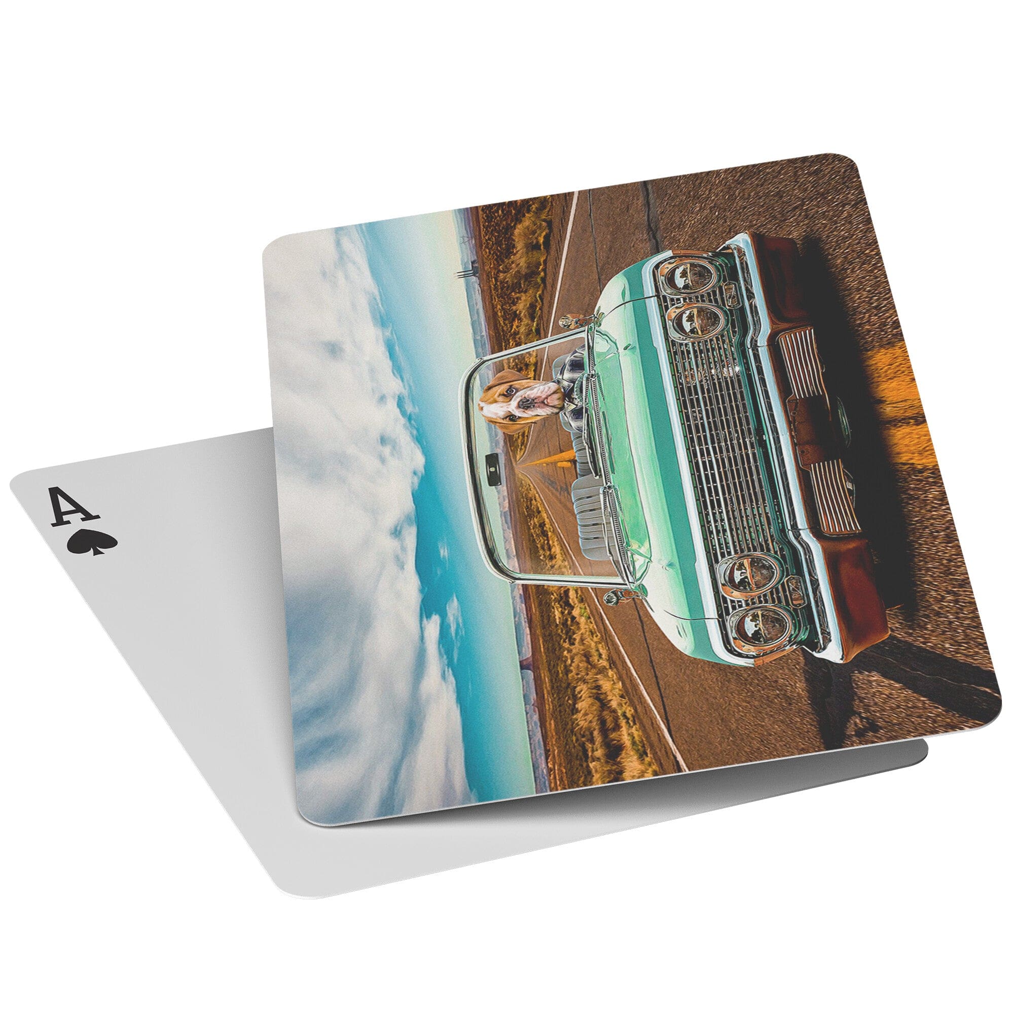 &#39;The Lowrider&#39; Personalized Pet Playing Cards
