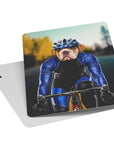 'The Male Cyclist' Personalized Pet Playing Cards