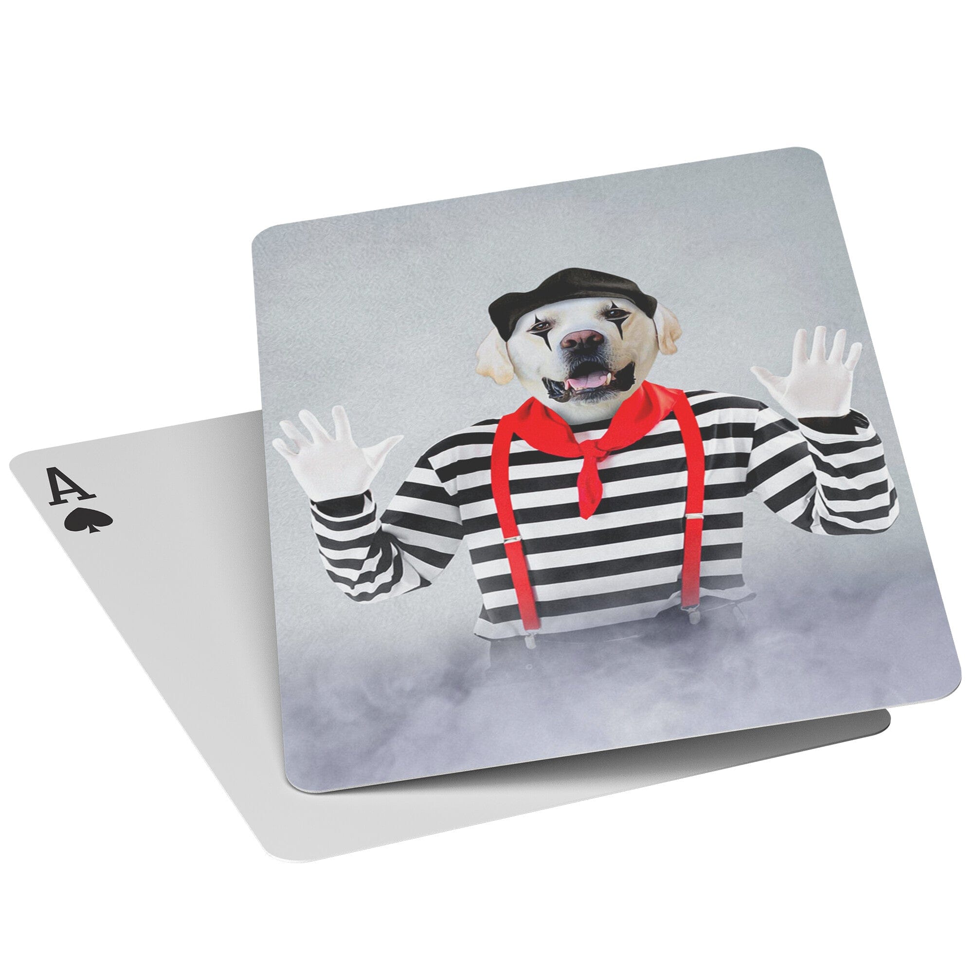 &#39;The Mime&#39; Personalized Pet Playing Cards