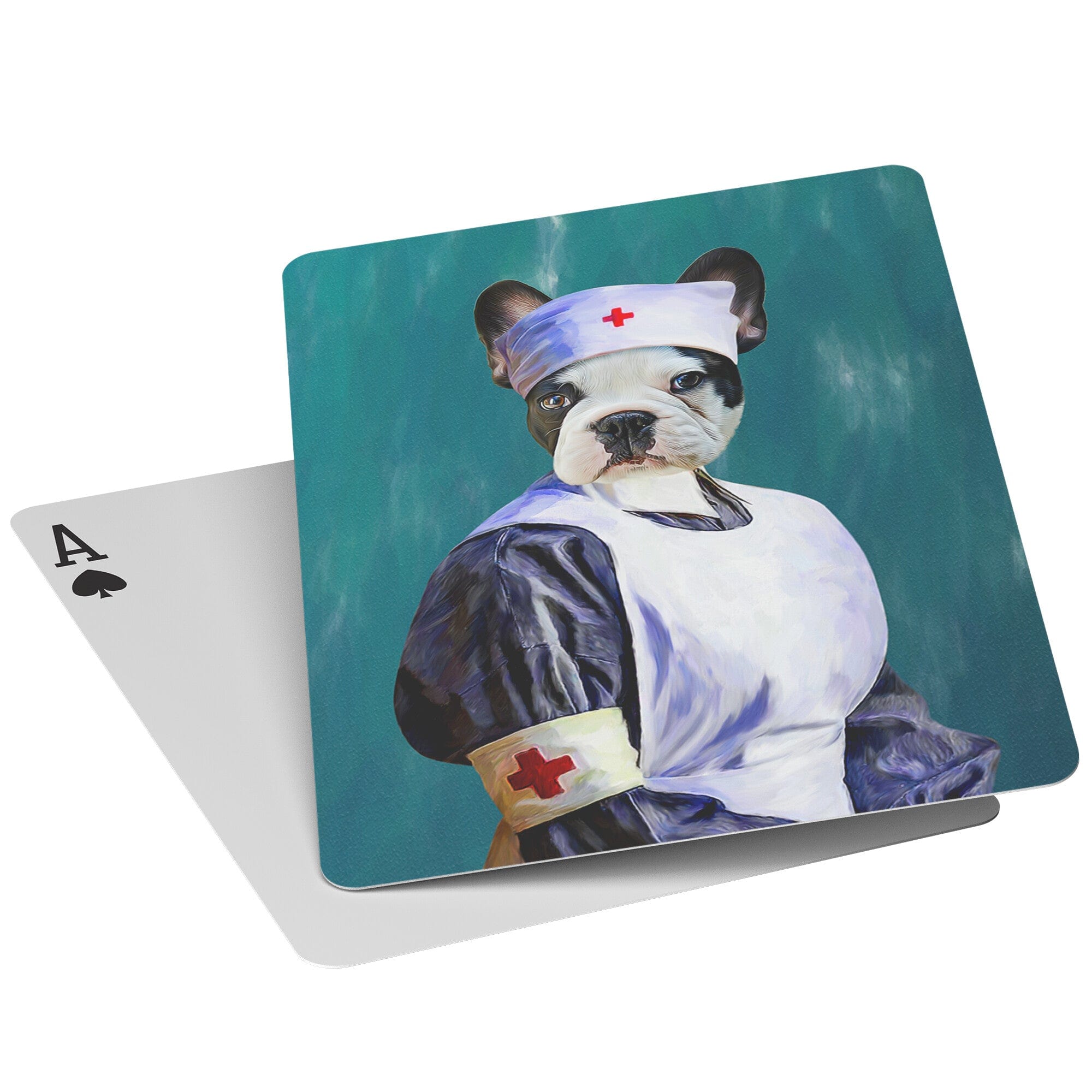&#39;The Nurse&#39; Personalized Pet Playing Cards