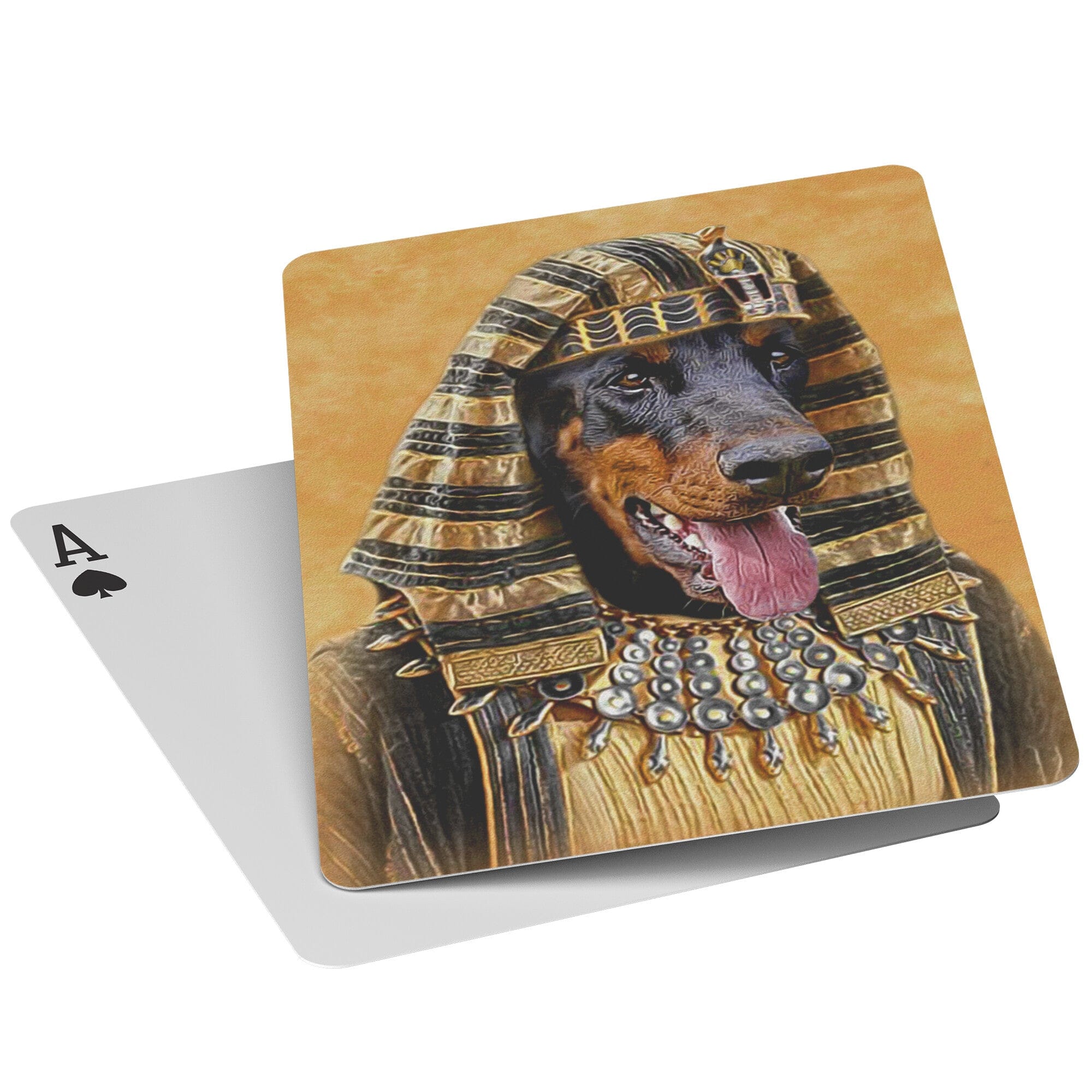 &#39;The Pharaoh&#39; Personalized Pet Playing Cards