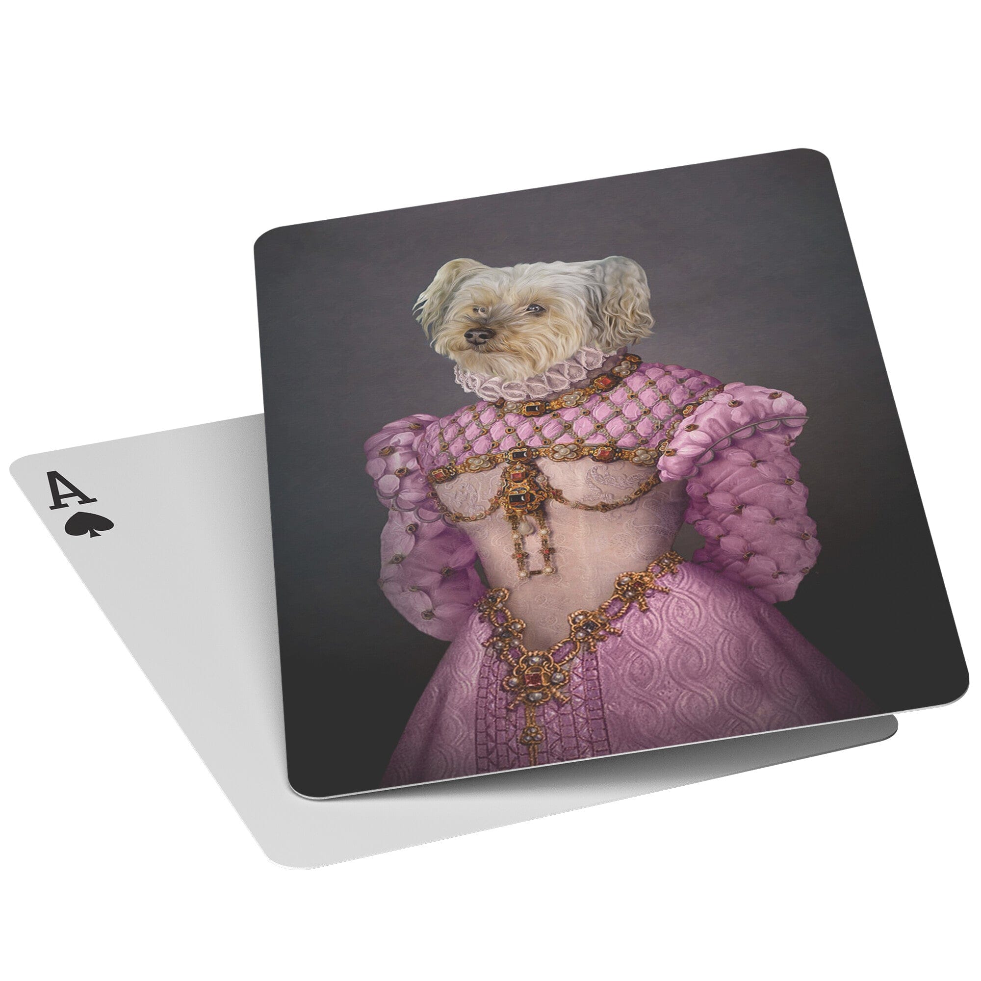 &#39;The Pink Princess&#39; Personalized Pet Playing Cards