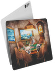 'The Poker Players' Personalized 3 Pet Playing Cards