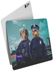 'Los Oficiales de Policía' Naipes Personalizados de 2 Mascotas