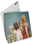 'The Royal Family' Personalized 4 Pet Playing Cards