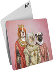 'The Royal Ladies' Naipes personalizados con 3 mascotas