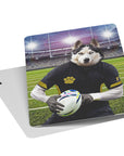 Naipes personalizados para mascotas 'El jugador de rugby'