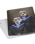 'The Sailors' Personalized 2 Pet Playing Cards