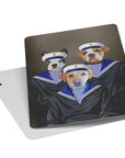 'The Sailors' Personalized 3 Pet Playing Cards