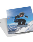 'The Snowboarder' Personalized Pet Playing Cards