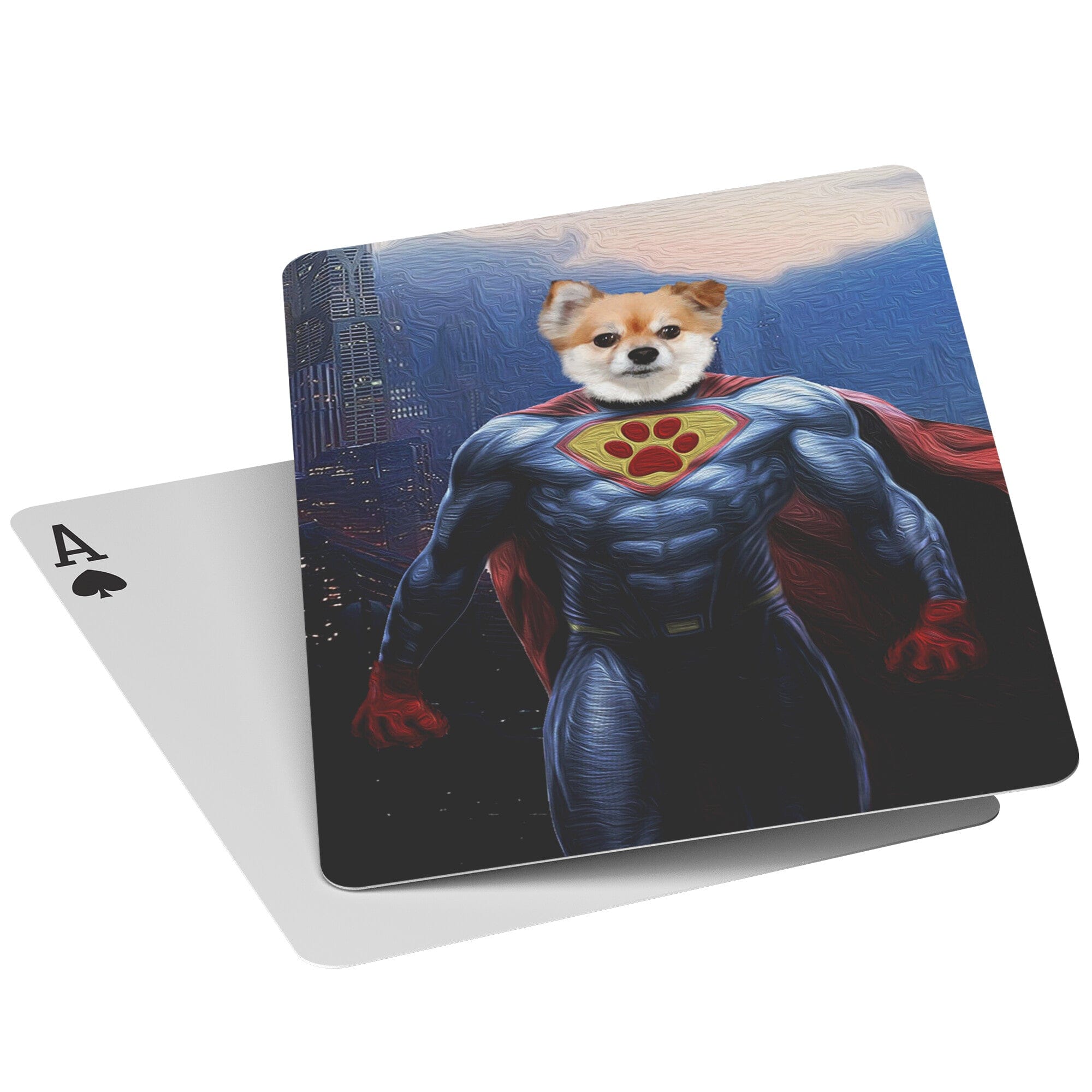 &#39;The Superdog&#39; Personalized Pet Playing Cards