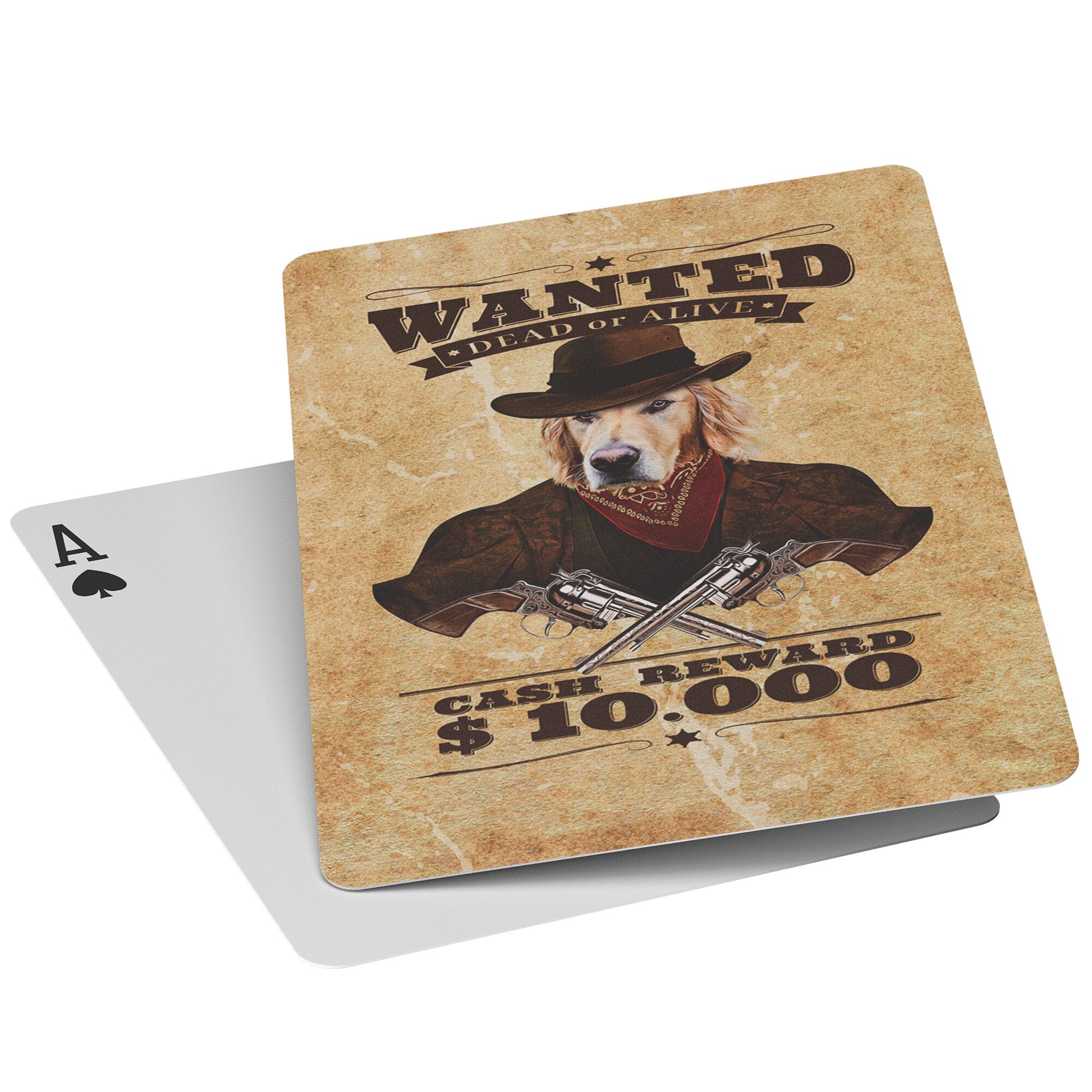 &#39;The Wanted&#39; Personalized Pet Playing Cards