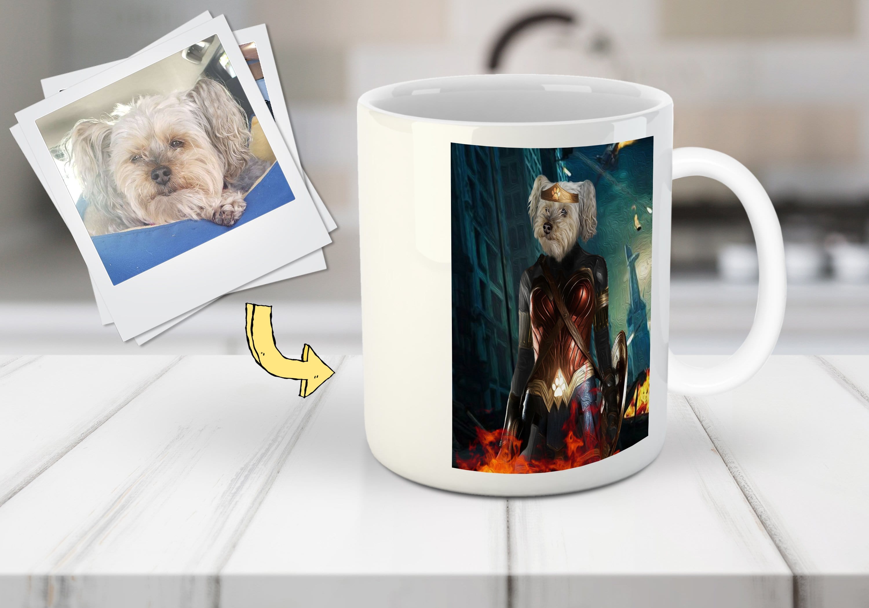 'Wonder Doggette' Custom Pet Mug