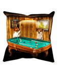 'The Pool Players' Personalized 2 Pet Throw Pillow