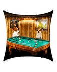 'The Pool Players' Personalized 2 Pet Throw Pillow
