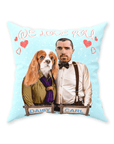 'We Love You' Personalized Pet/Human Throw Pillow