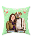 'We Love You' Personalized Pet/Human Throw Pillow