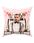 Almohada personalizada para mascotas/humanos 'Te amamos'