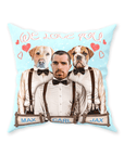 'We Love You' Personalized Pets/Human Throw Pillow