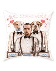Almohada personalizada para mascotas/humanos 'Te amamos'