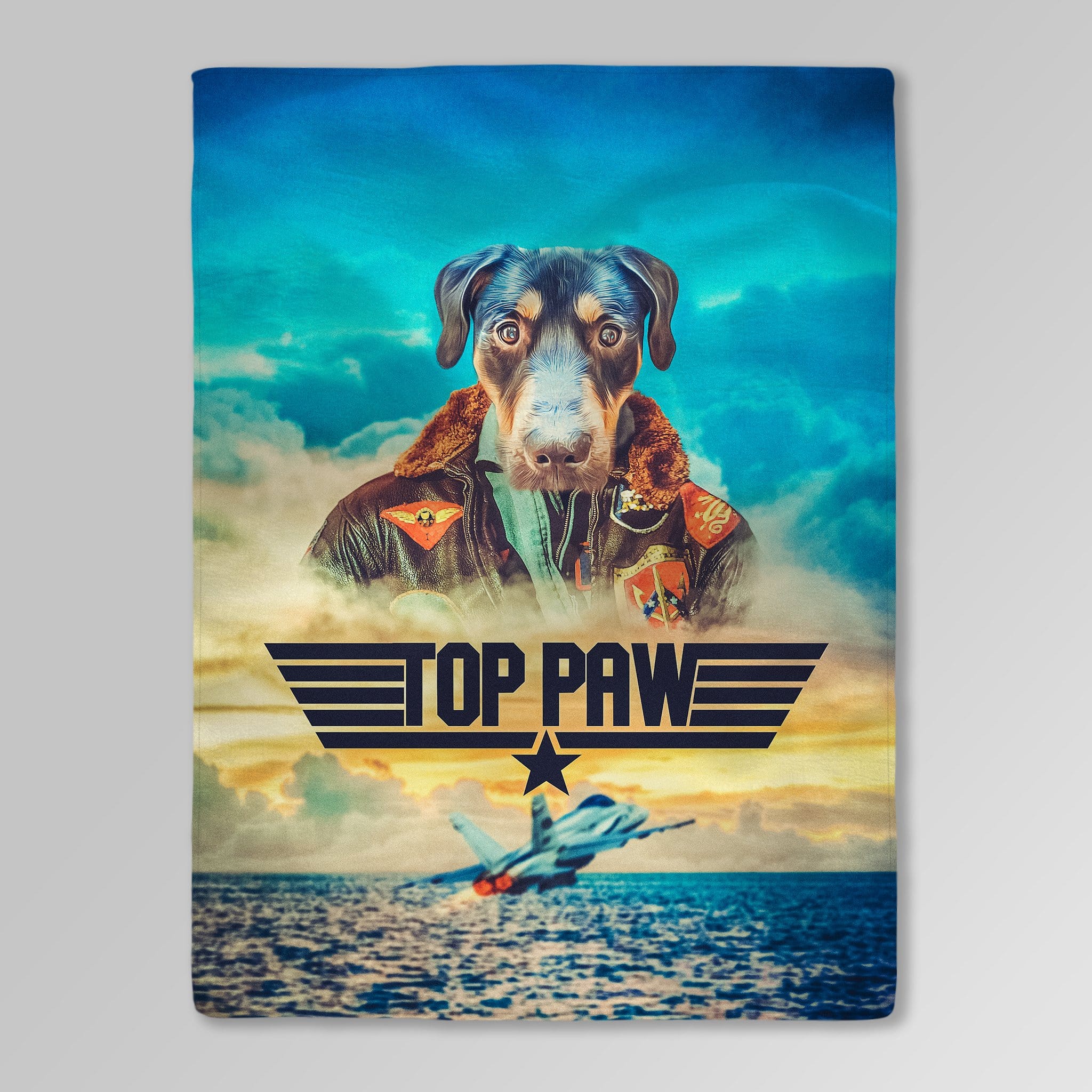 'Top Paw' Personalized Pet Blanket