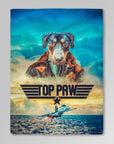 Manta personalizada para mascotas 'Top Paw' 