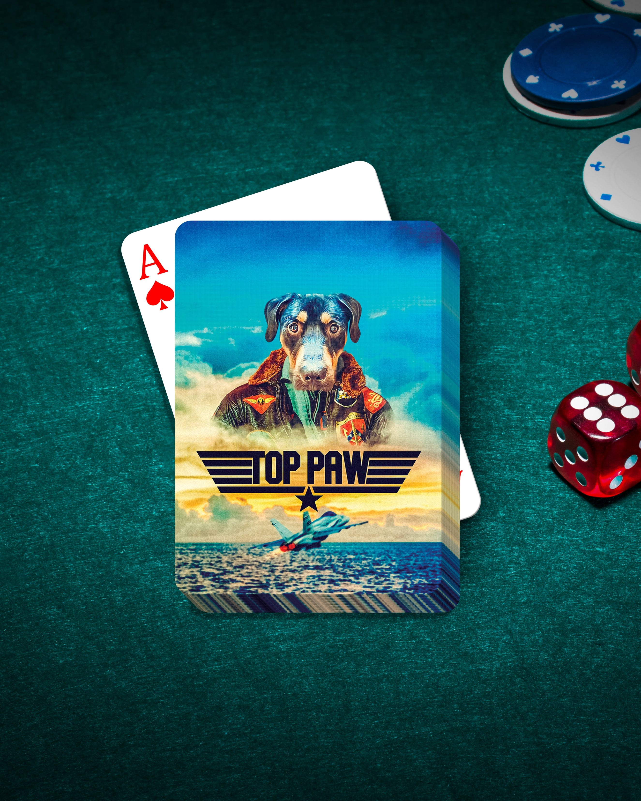 &#39;Top Paw&#39; Personalized Pet Playing Cards